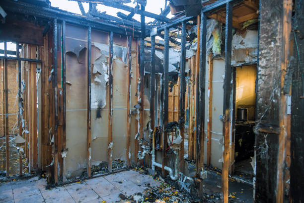 Professional Fire Damage Removal technician working in Van Buren, AR